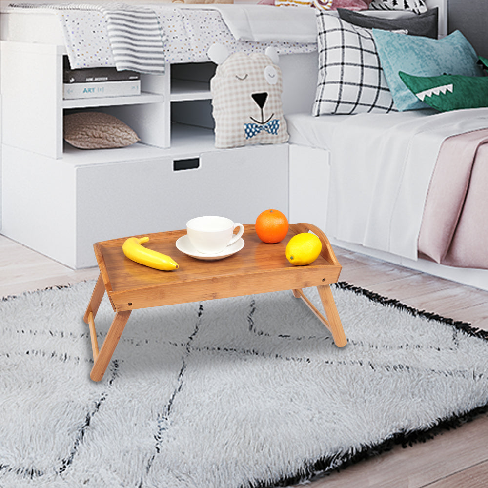 Foldable Curved Breakfast Tray Burlywood