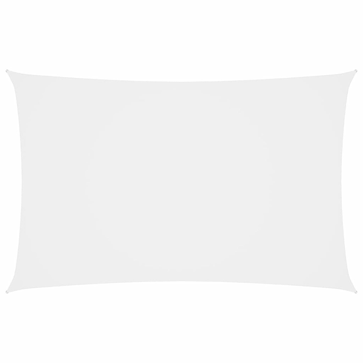 Rectangular sail canopy in white oxford cloth 2x5 m