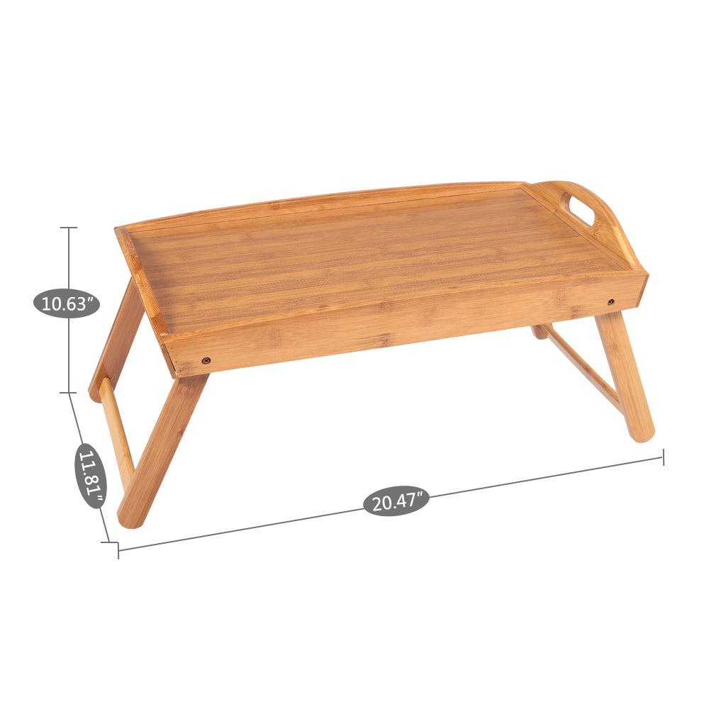 Foldable Curved Breakfast Tray Burlywood