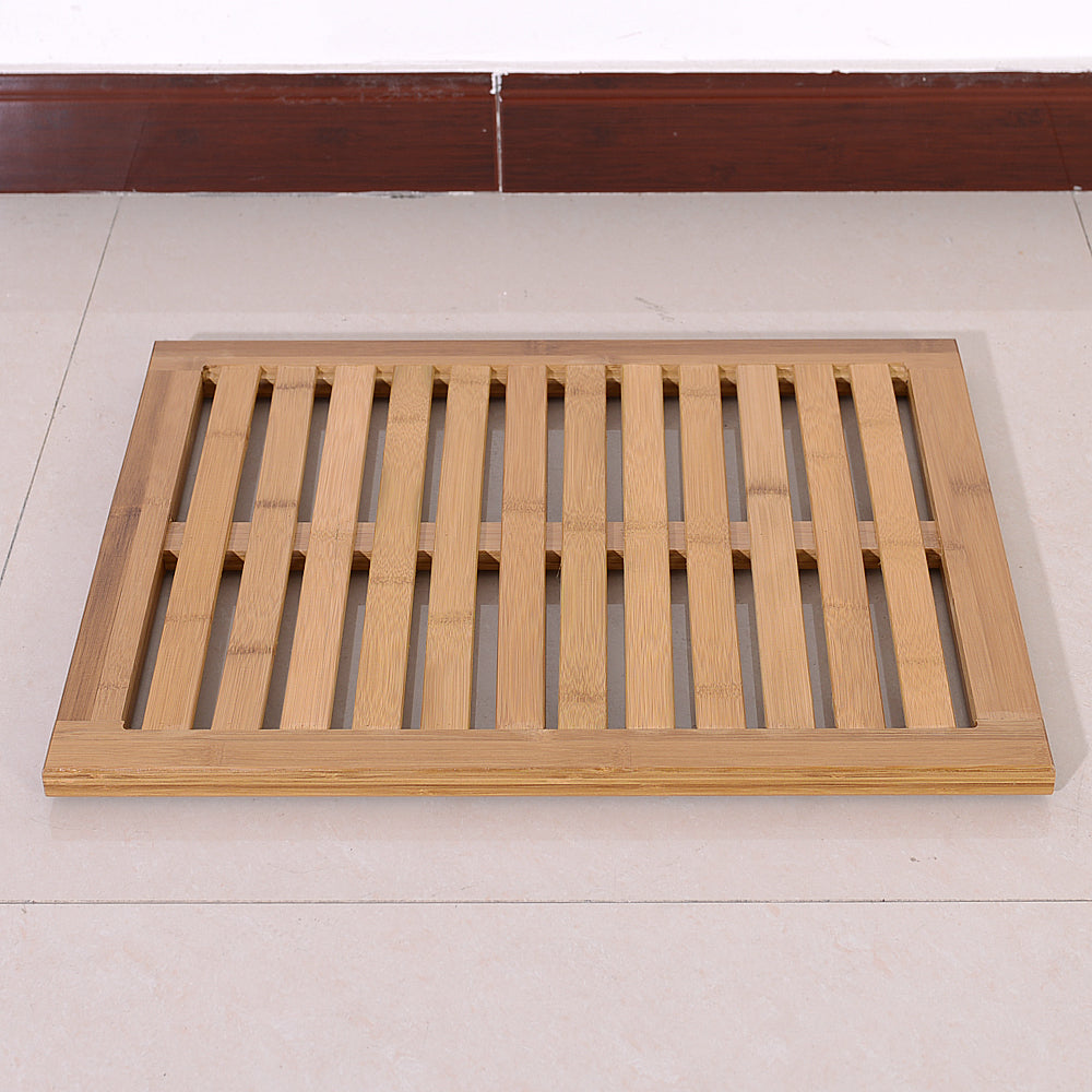 Bamboo Floor & Bath Mat Wood Color
