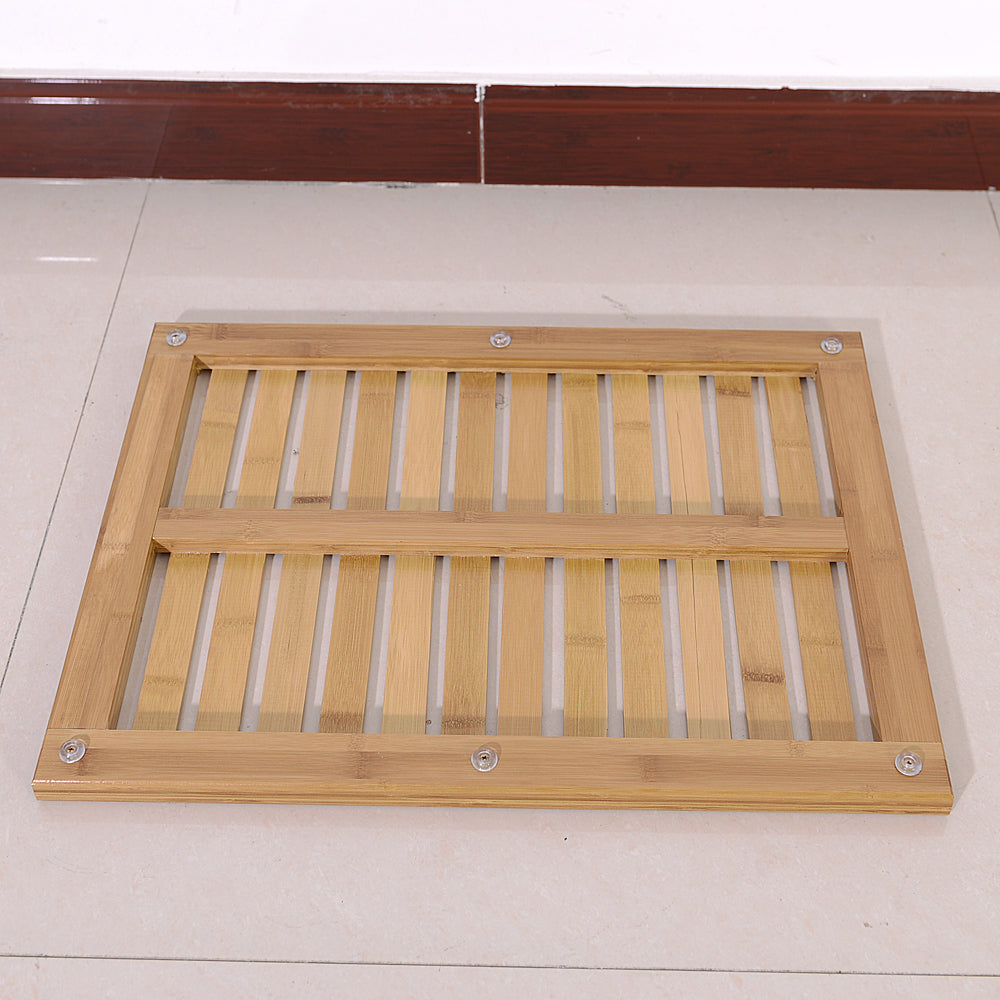 Bamboo Floor & Bath Mat Wood Color