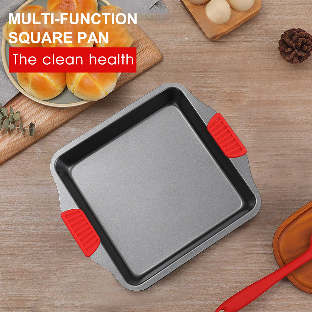 Square Baking Pan with Silicone Handles for Oven