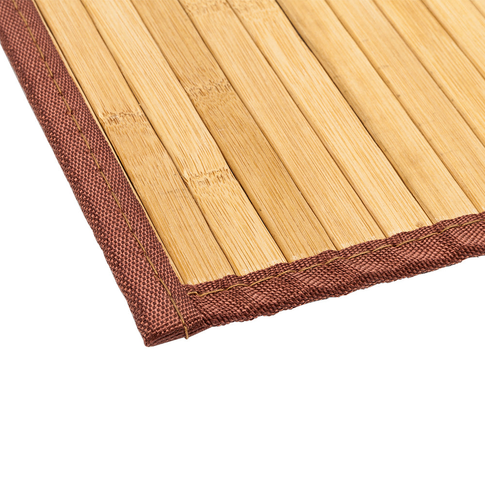 21"*34" Non-sliding Waterproof Bamboo Floor Mat Natural