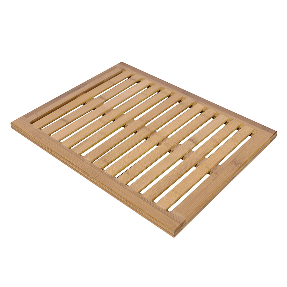 Bamboo Floor & Bath Mat Wood Color