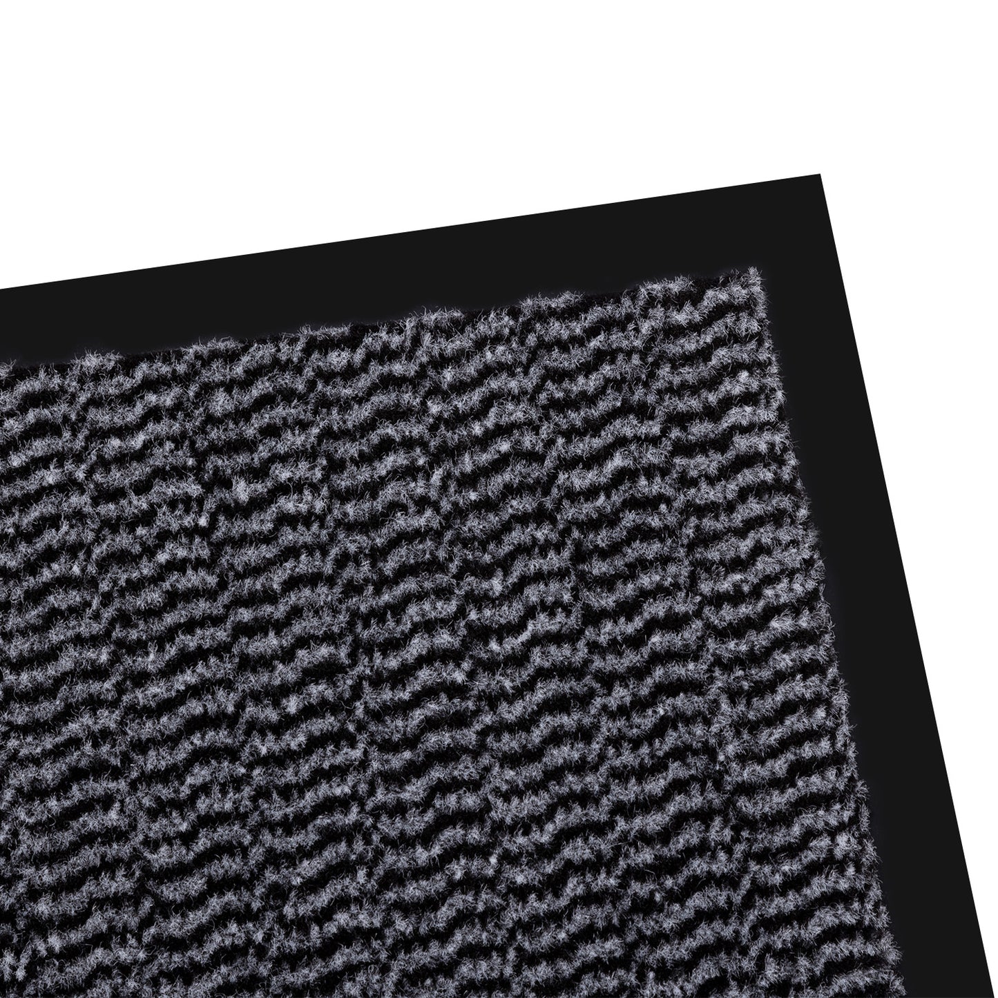 Striped Outdoor Indoor Mat for Entryway Door 31.5" x 23.5" Grey