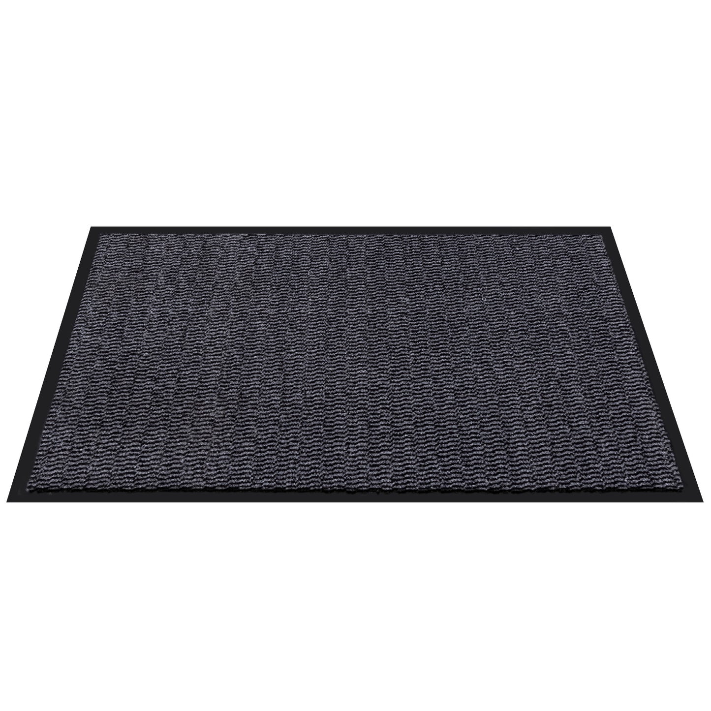 Striped Outdoor Indoor Mat for Entryway Door 31.5" x 23.5" Grey