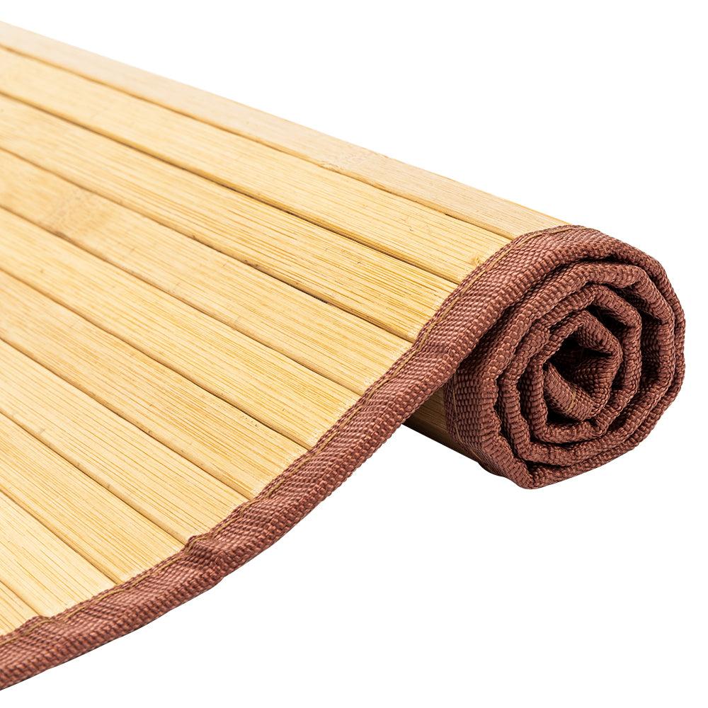 21"*34" Non-sliding Waterproof Bamboo Floor Mat Natural