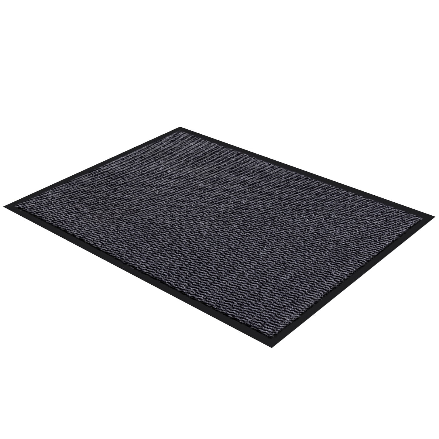 Striped Outdoor Indoor Mat for Entryway Door 31.5" x 23.5" Grey