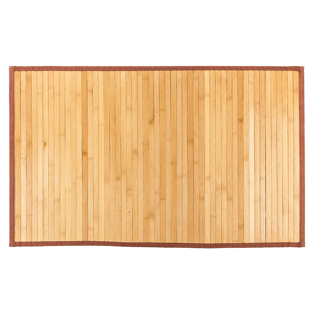 21"*34" Non-sliding Waterproof Bamboo Floor Mat Natural