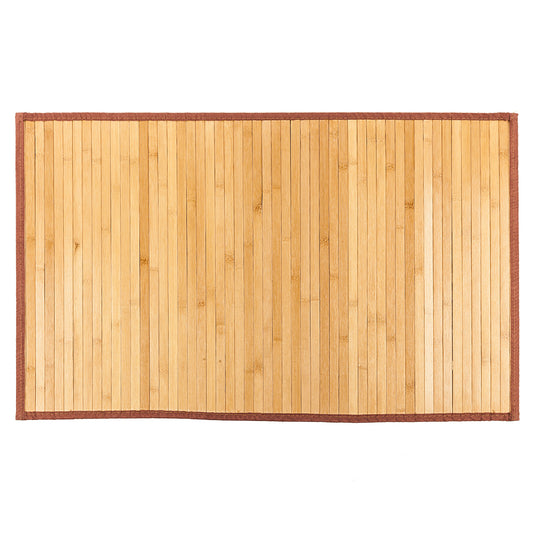 21"*34" Non-sliding Waterproof Bamboo Floor Mat Natural