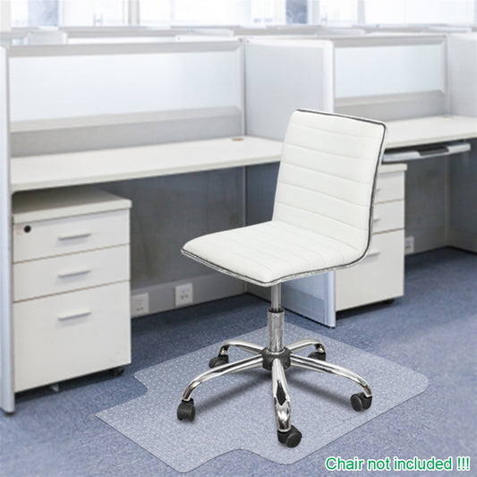 90 x 120 x 0.25cm PVC Home-use Protective Mat Chair Pad with Nail for Floor Chair Transparent