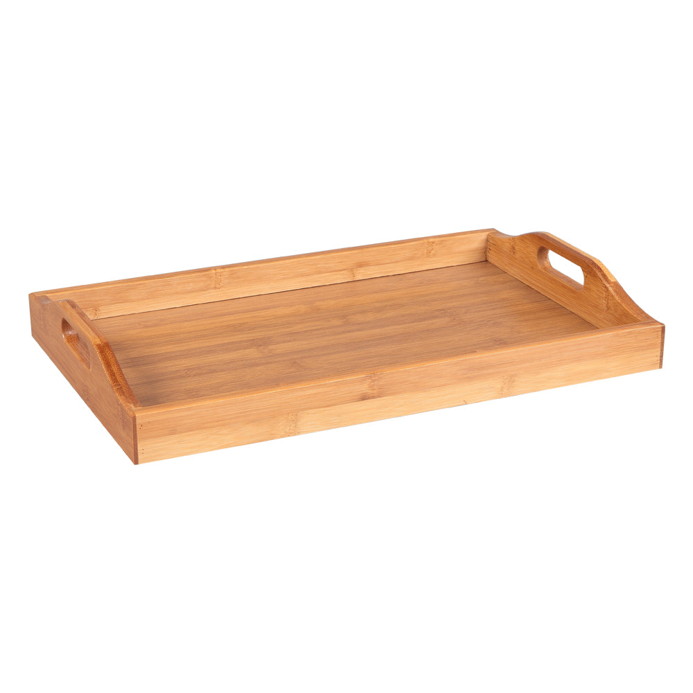 [50 X 35 X 6.3]cm Tray With Handles Wood Color
