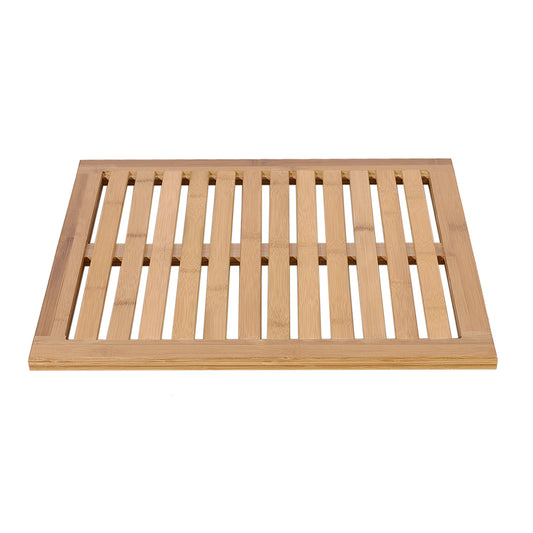 Bamboo Floor & Bath Mat Wood Color