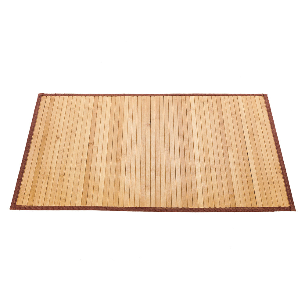 21"*34" Non-sliding Waterproof Bamboo Floor Mat Natural