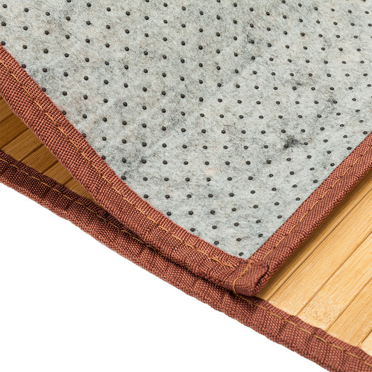 21"*34" Non-sliding Waterproof Bamboo Floor Mat Natural
