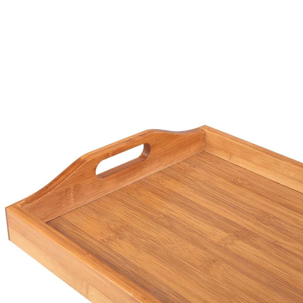 [50 X 35 X 6.3]cm Tray With Handles Wood Color