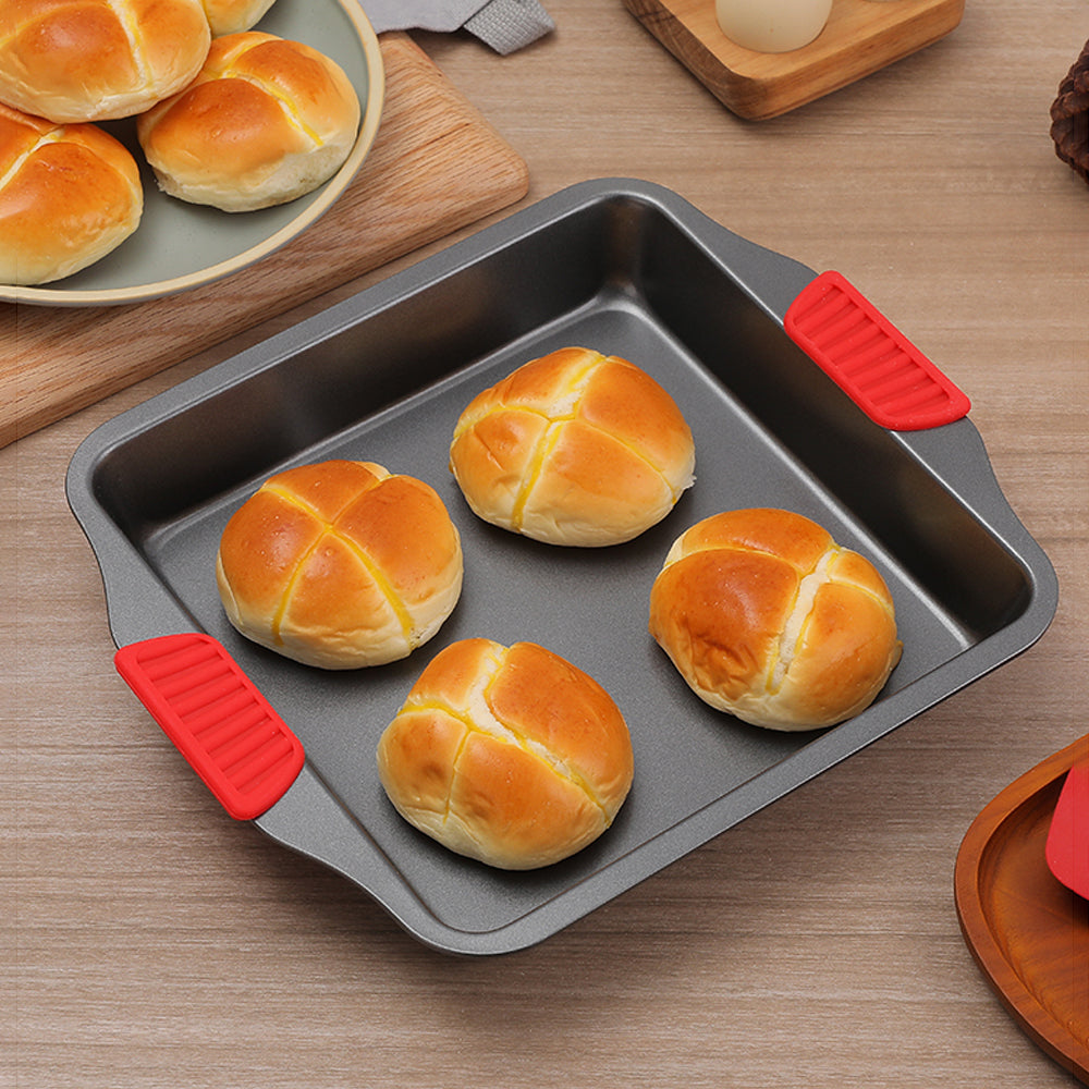 Square Baking Pan with Silicone Handles for Oven