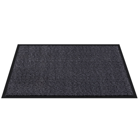 Striped Outdoor Indoor Mat for Entryway Door 31.5" x 23.5" Grey