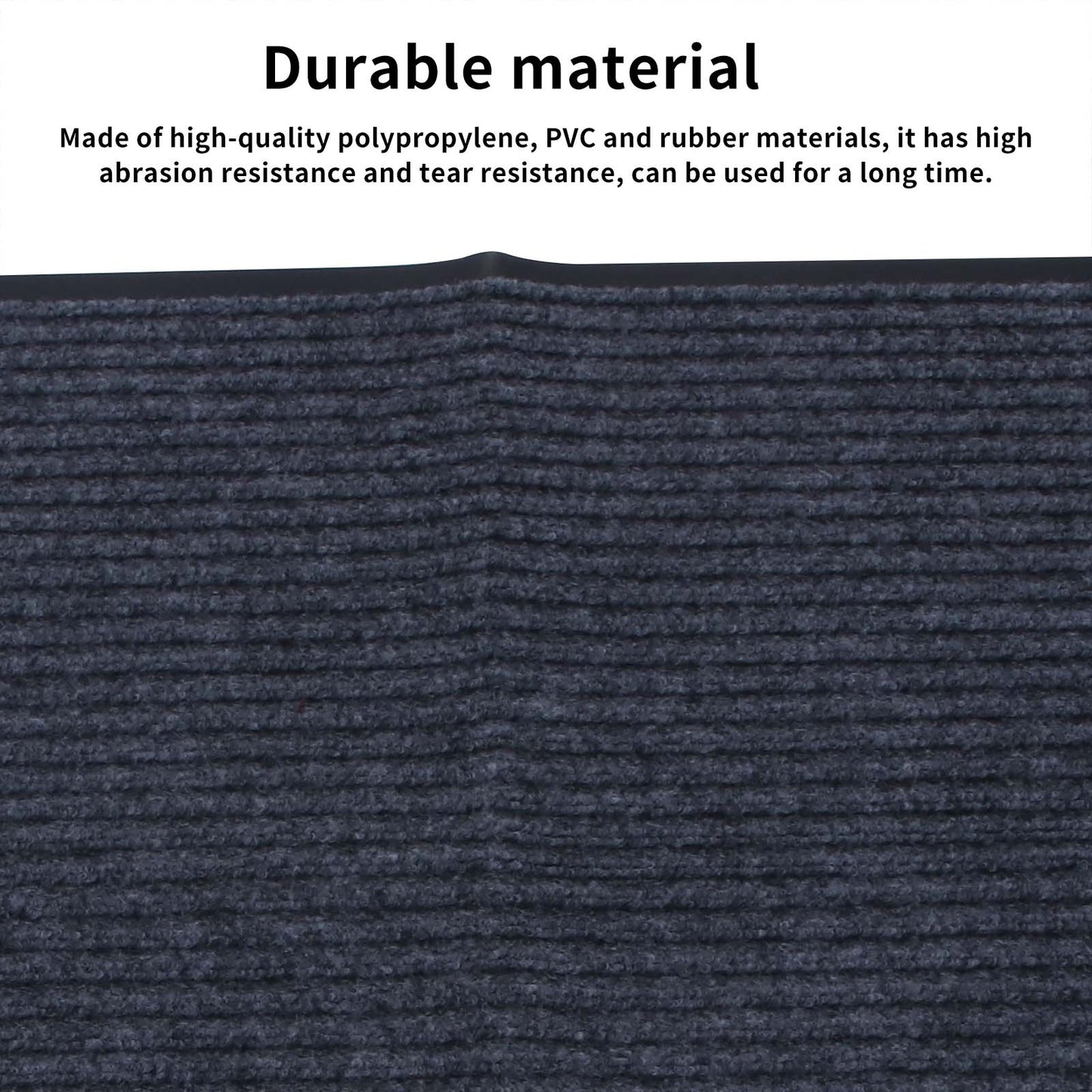 Non-Slip Double Striped Carpet Durable Door Mat Soft Absorbent Mat Polypropylene Floor Carpet Dust Removal Absorbent Carpet for Bedroom Supermarket Balcony Nursery